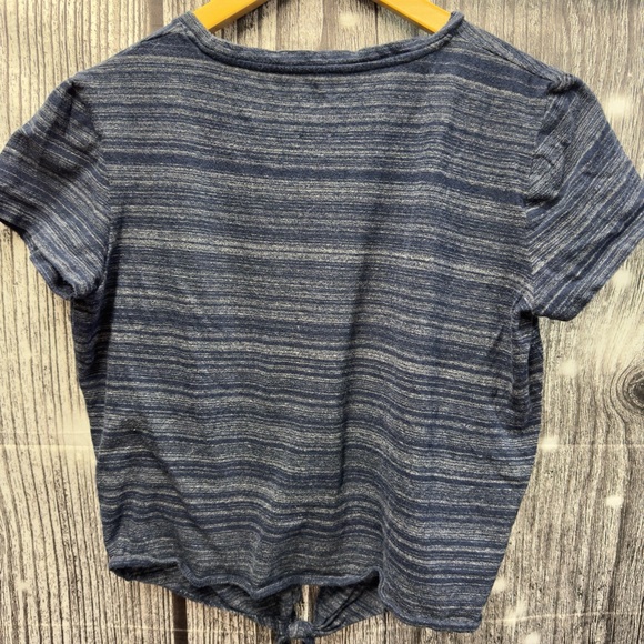 Madewell Blue Striped Tee Small - Picture 3 of 3